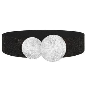 Wide Stretchy Belts For Women Dresses Elastic Waist Cinch Black Womens Belt😛